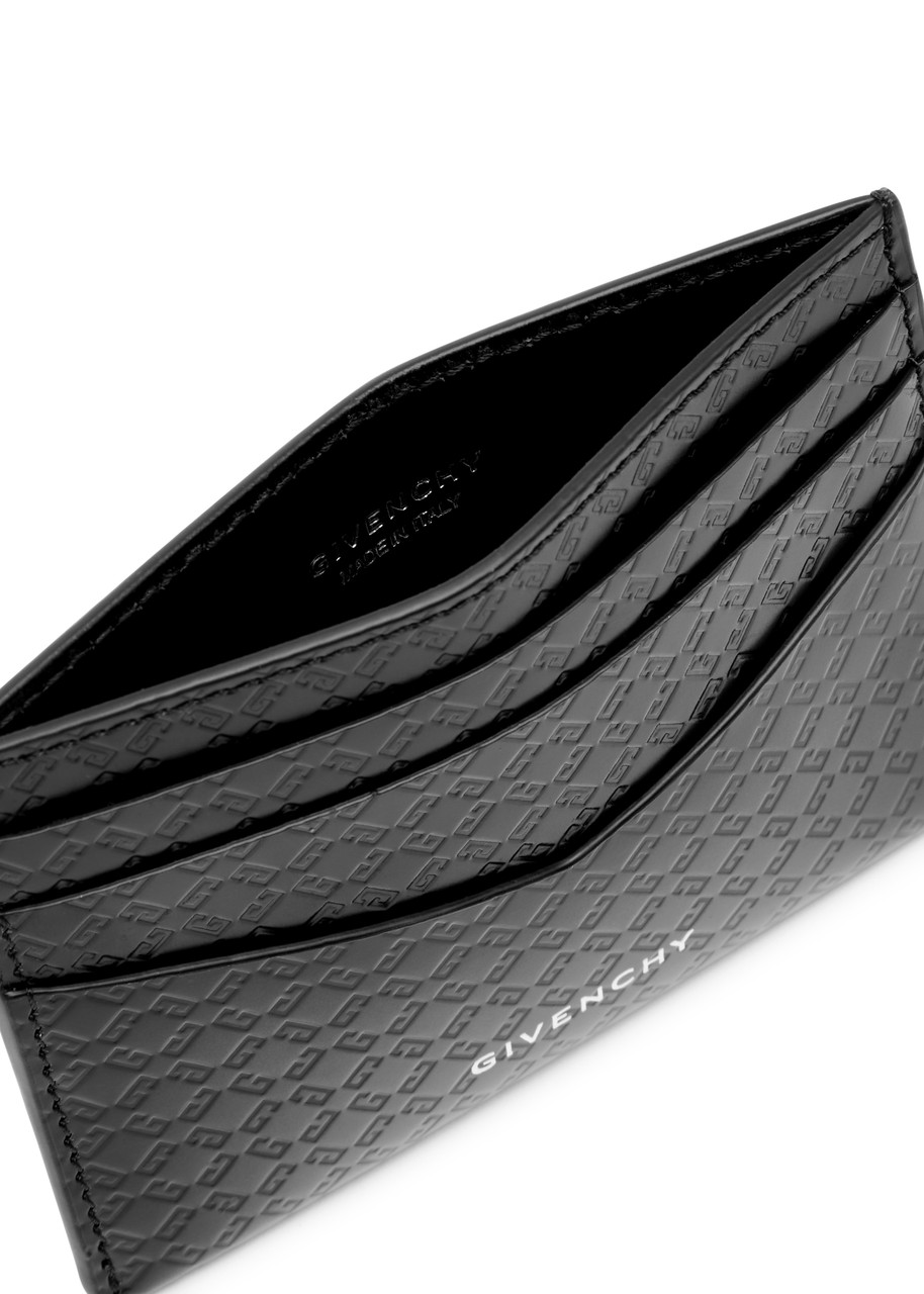  Givenchy Logo-monogrammed Leather Card Holder - Grey - One Size 