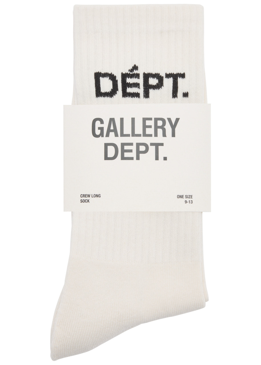 Gallery Dept. Logo-intarsia Cotton-blend Socks - White - One Size