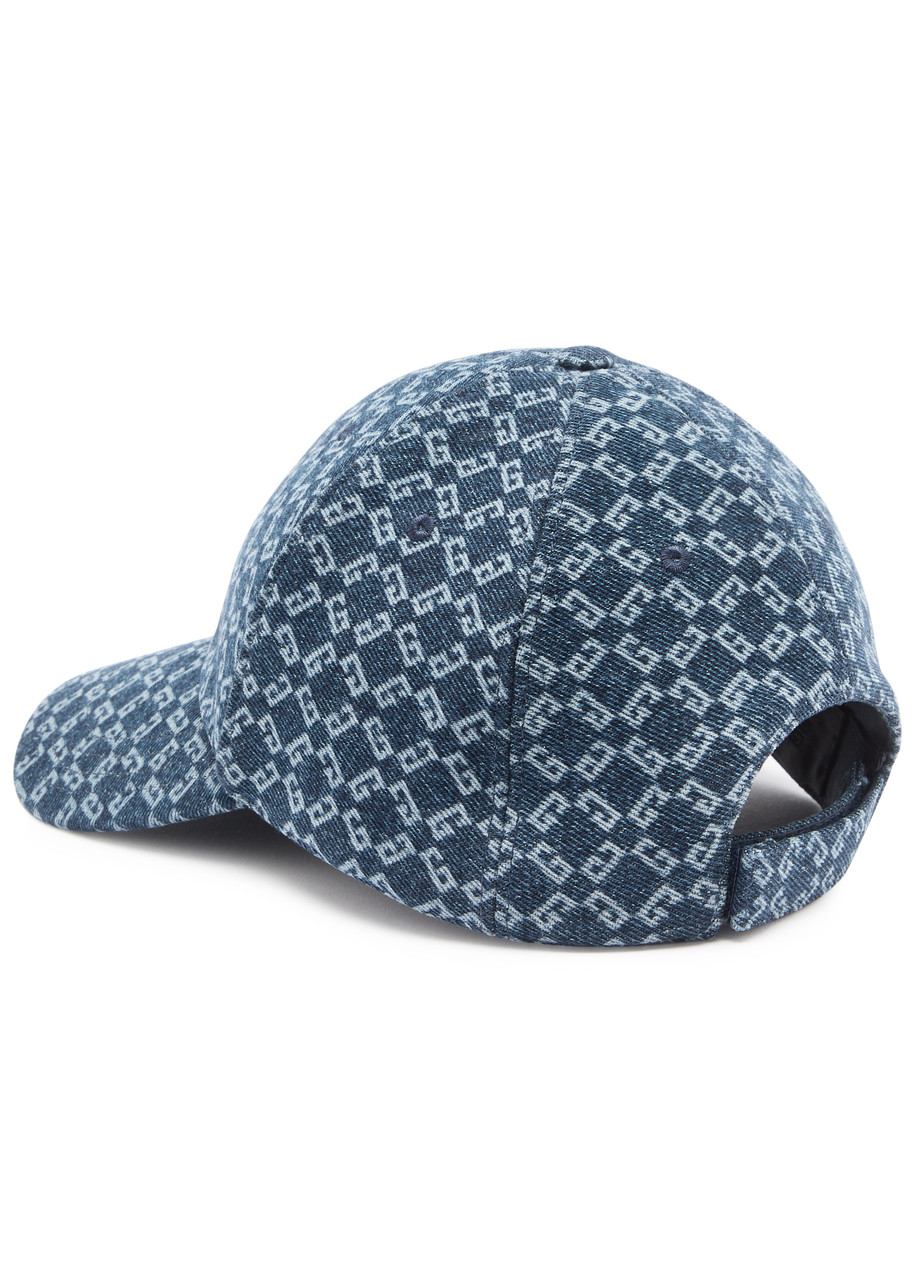Givenchy Logo-monogrammed Denim Cap In Blue