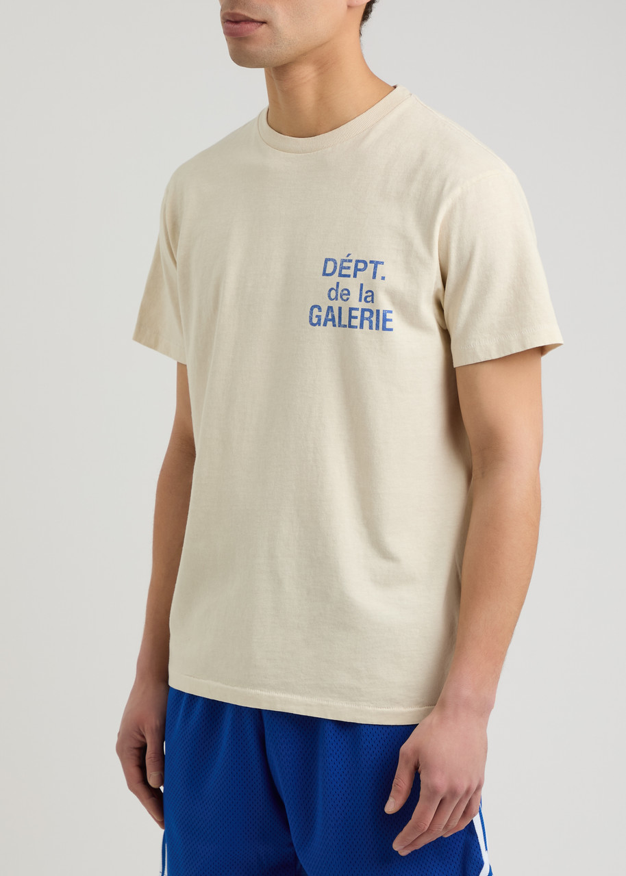 Gallery Dept. Logo-print Cotton T-shirt In Cream