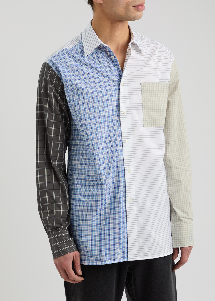Jw Anderson Patchwork Shirt In Multicoloured 1