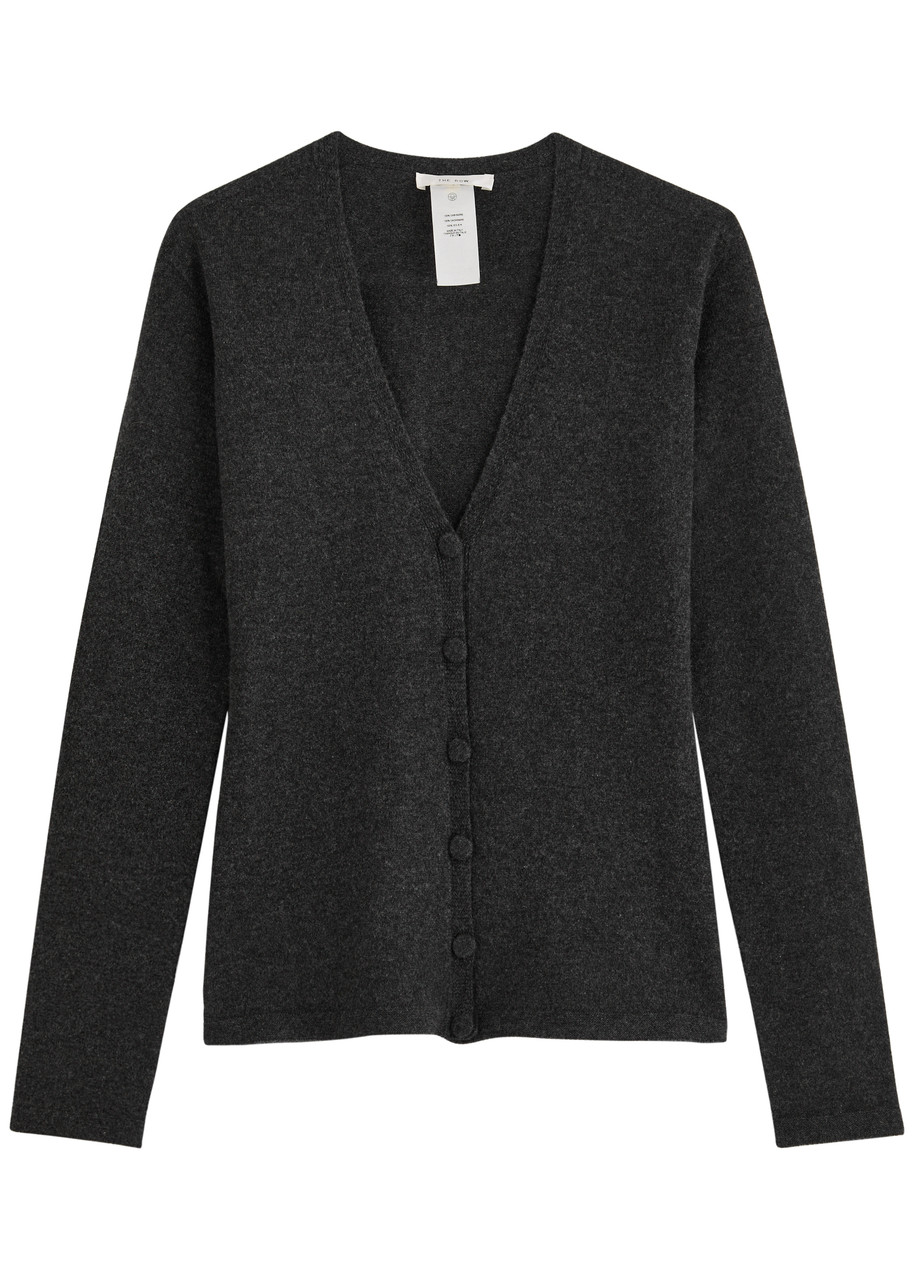 The Row Imperia Cashmere Cardigan In Black