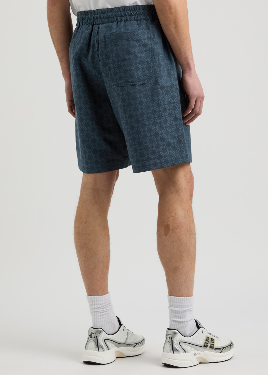  Givenchy Logo-monogrammed Cotton-blend Shorts - Navy - 32 (w32 / M) 