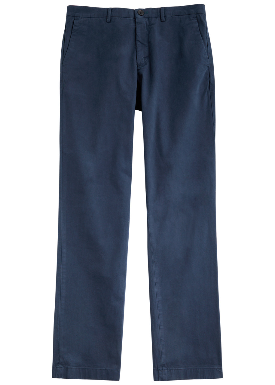 PS Paul Smith Tapered-leg Stretch-cotton Chinos - Navy - 30 (W30 / S)