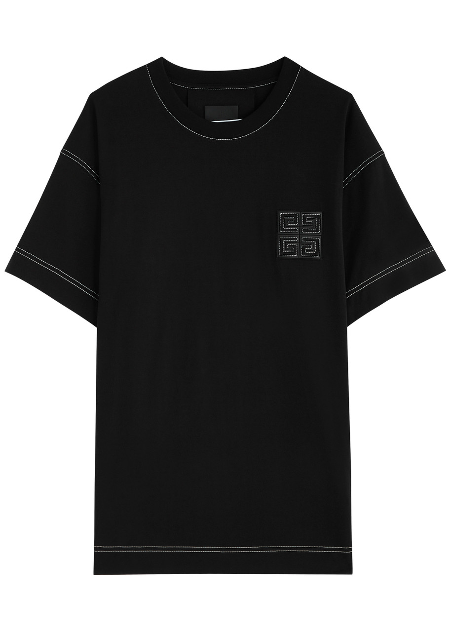 Givenchy 4g Patch Crewneck T-shirt In Black