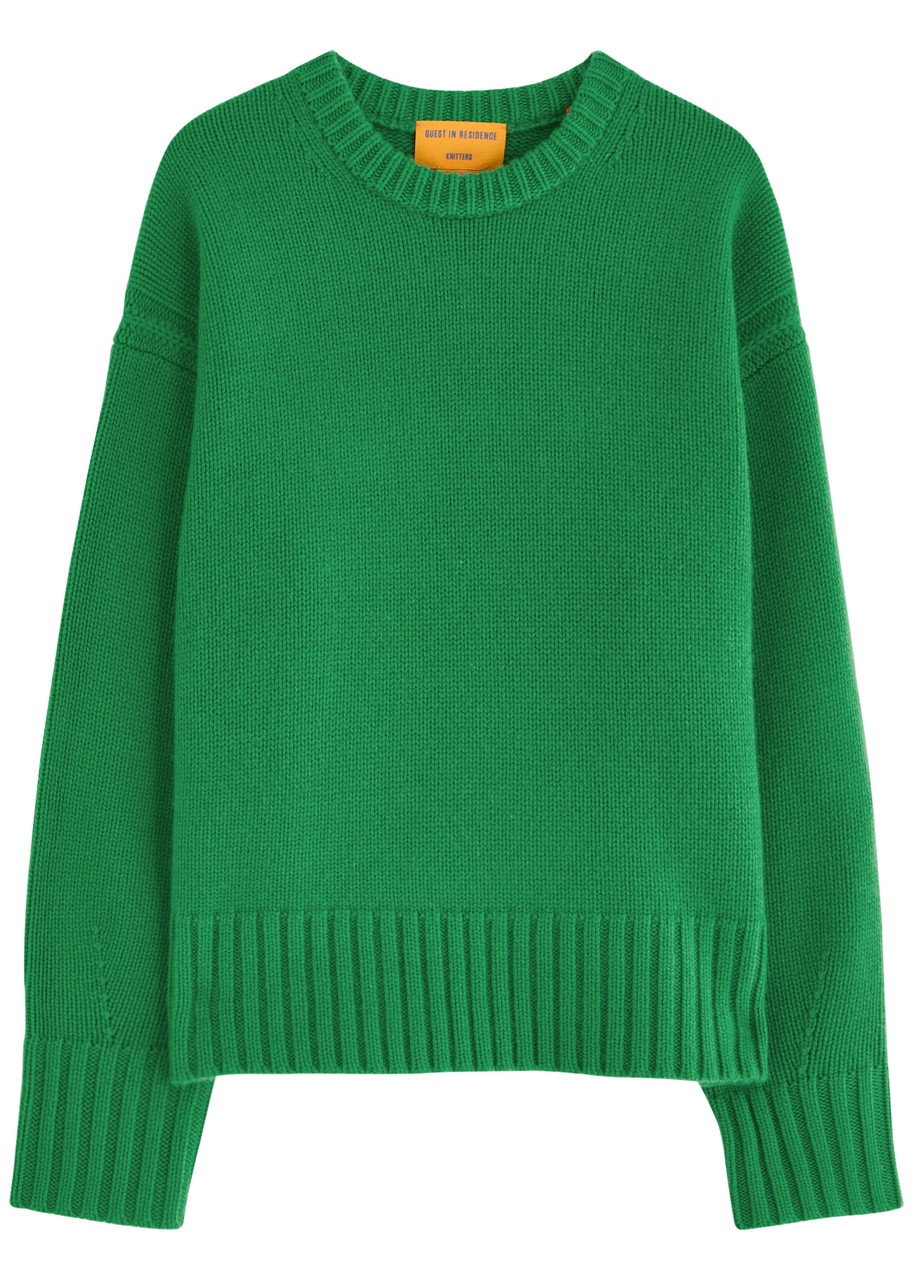 Guest In Residence Cozy Cashmere Jumper In Green