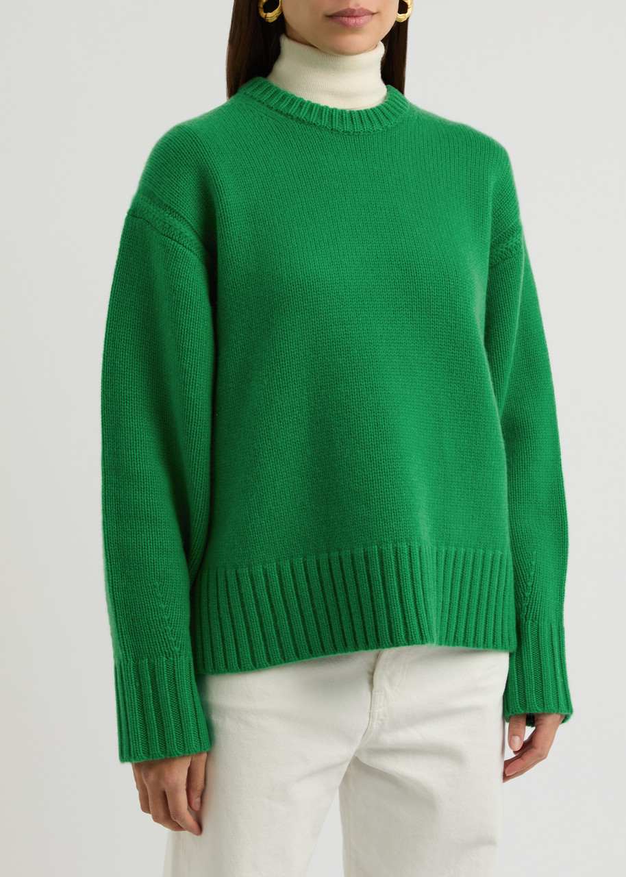 Guest In Residence Cozy Cashmere Jumper In Green