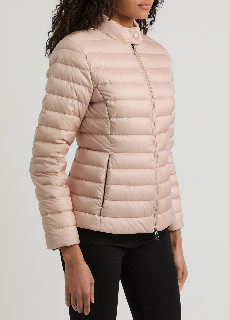 Moncler Igelle Quilted Shell Jacket In Pink Light