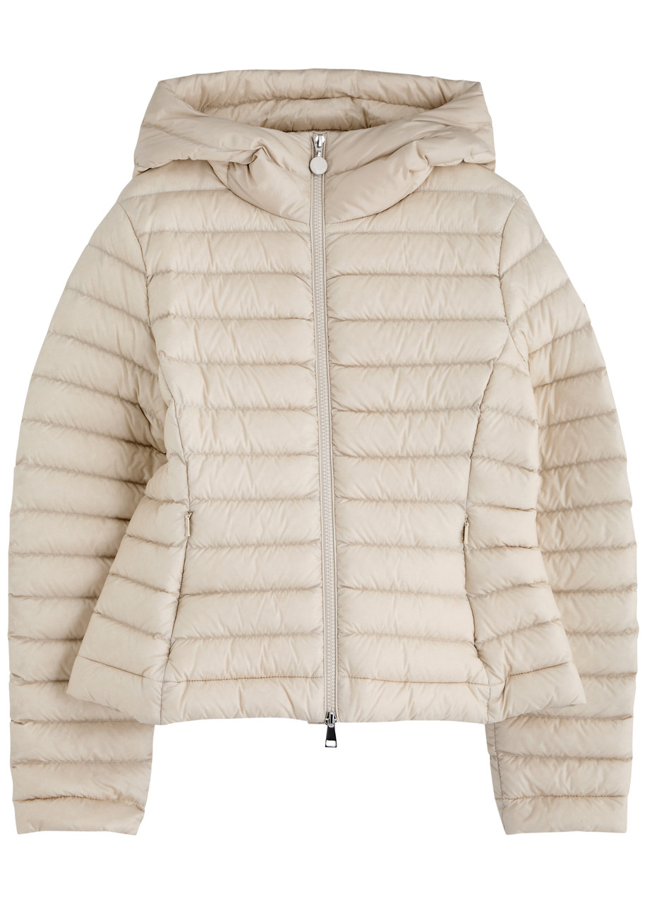 Moncler Ige Hooded Quilted Shell Jacket In Beige