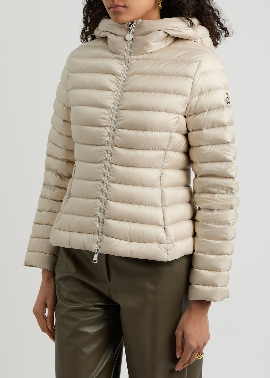 Moncler Ige Hooded Quilted Shell Jacket In Beige