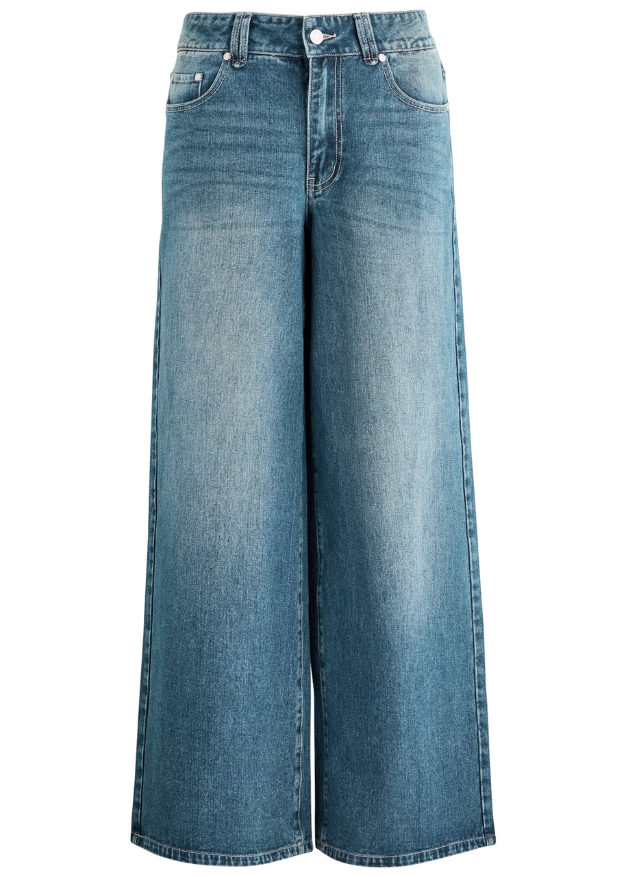 House OF Sunny Wide-leg Denim Jeans - Mid Blu - 12 (UK12 / M)