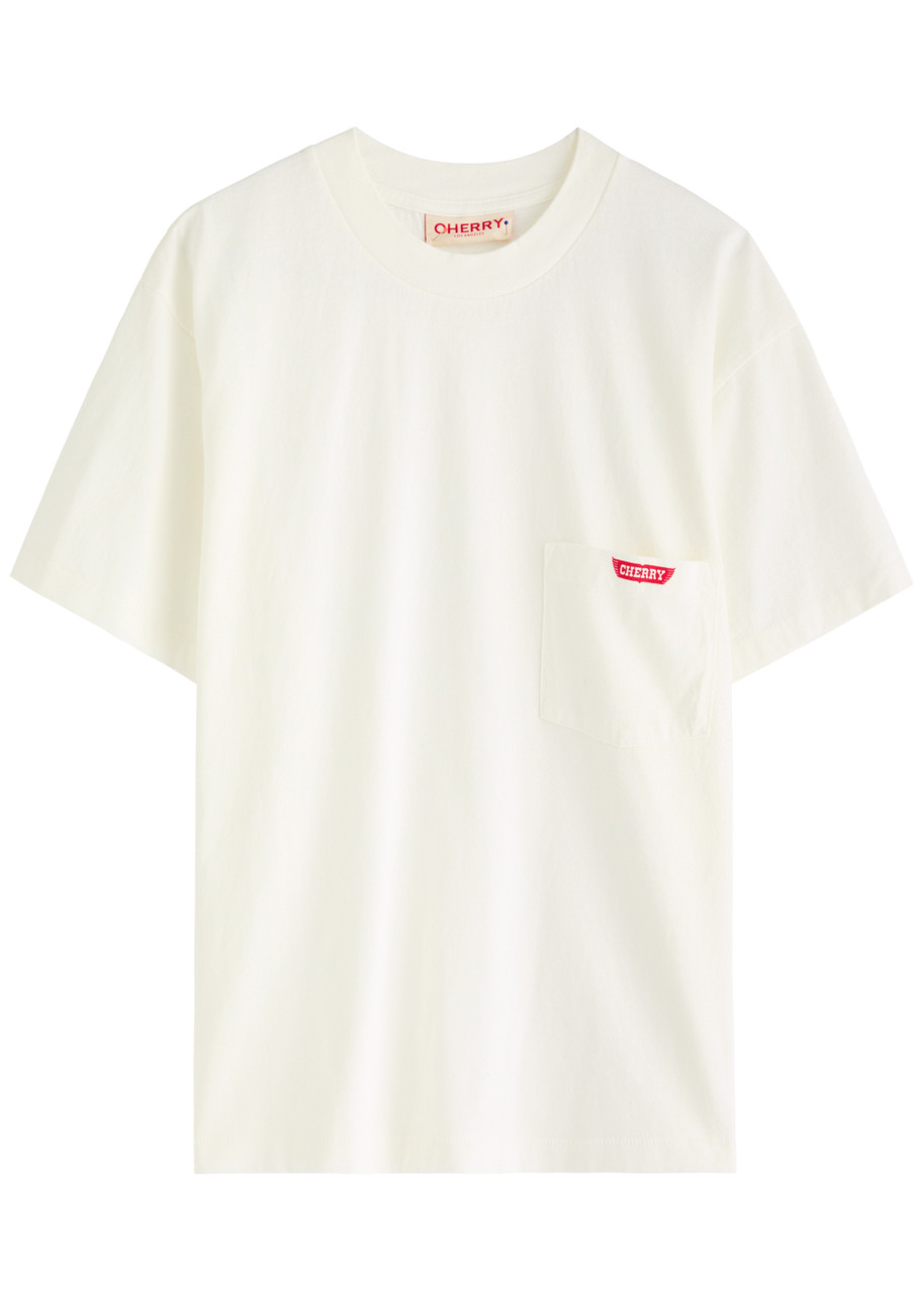 Cherry Los Angeles Logo-print Cotton T-shirt In White