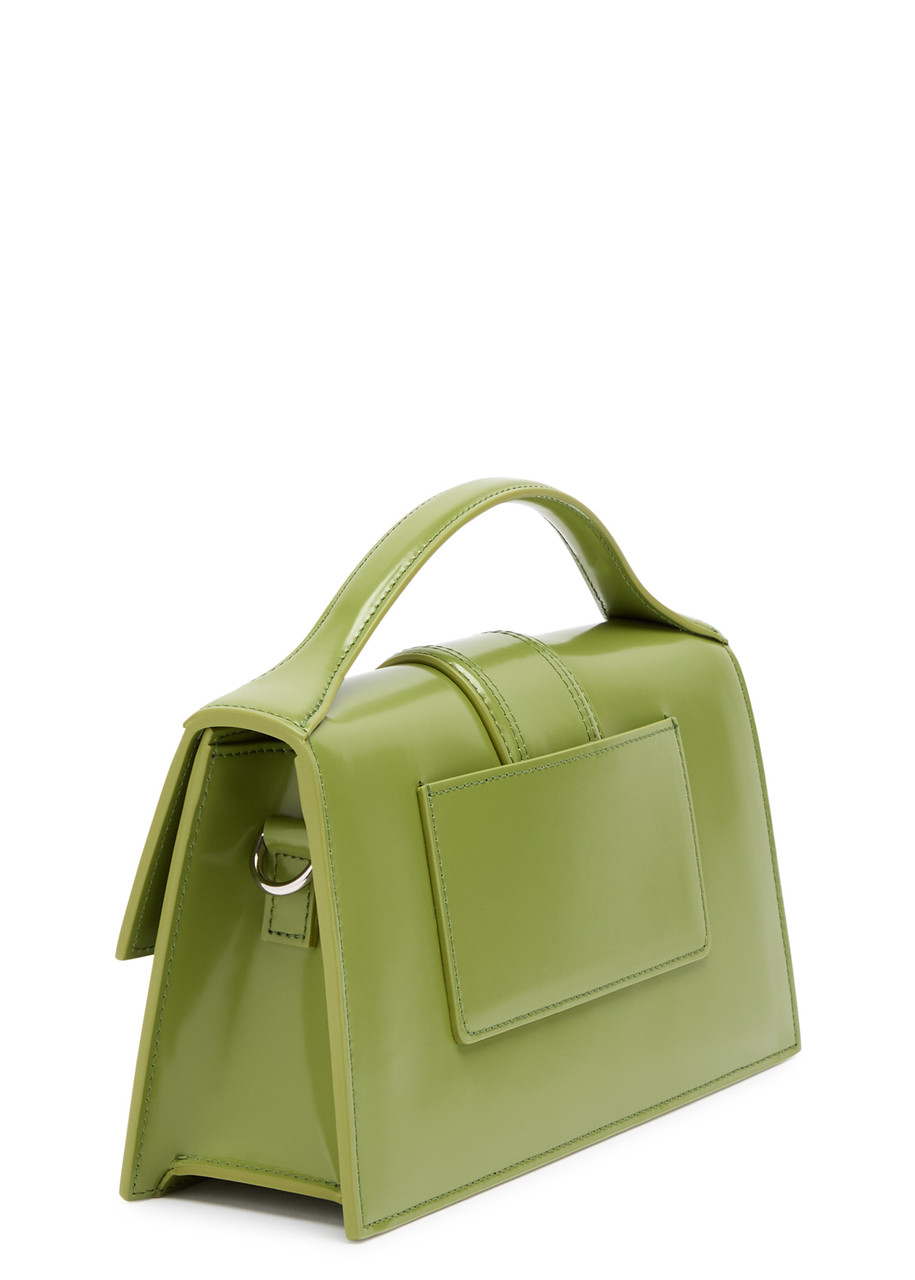 Jacquemus Le Grande Bambino Leather Top Handle Bag In Green