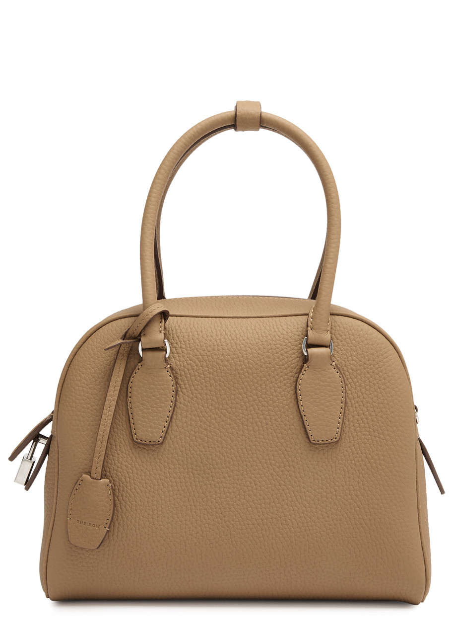 The Row India 10 Grained Nubuck Top Handle Bag In Sand