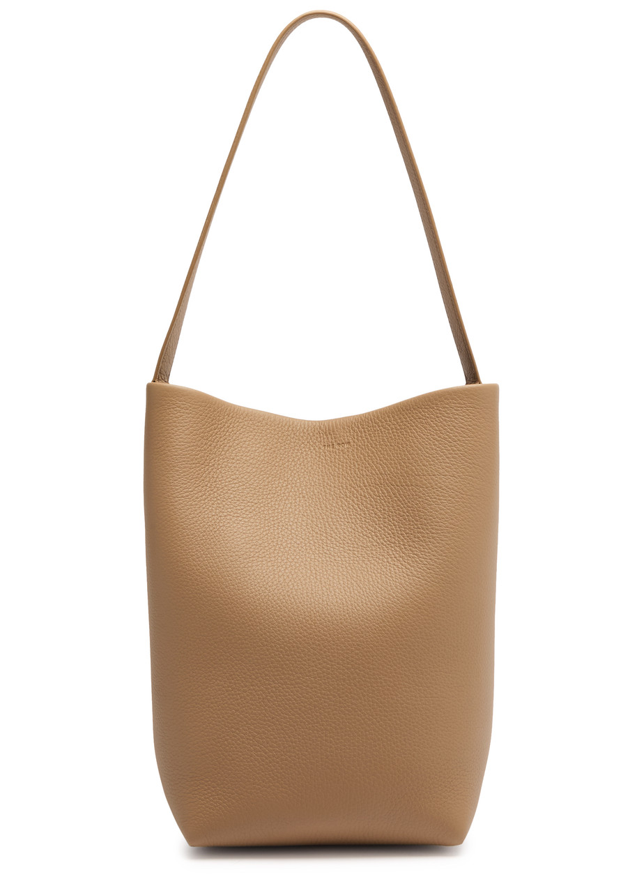 The Row Park Medium Grained Leather Tote - Sand - One Size