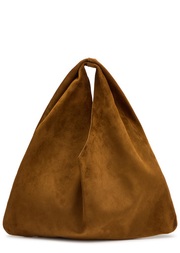 THE ROW Bindle small suede top handle bag | Harvey Nichols