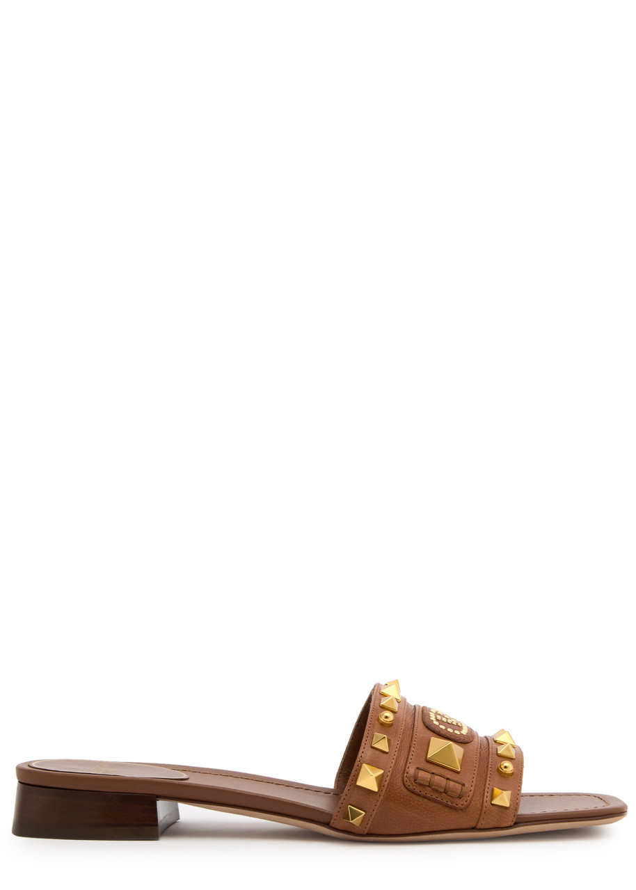 Valentino Garavani Slippers In Brown
