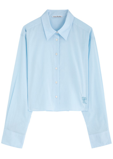 ACNE STUDIOS Embroidered cotton shirt | Harvey Nichols