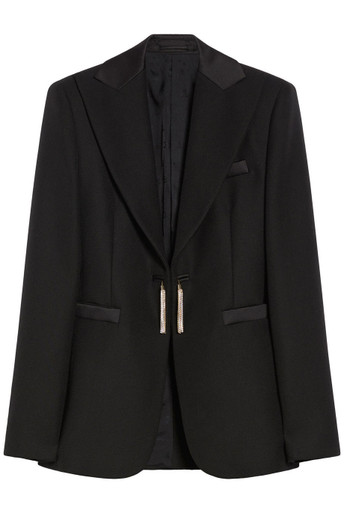 MAX MARA Tuxedo jacket in grain de poudre wool | Harvey Nichols