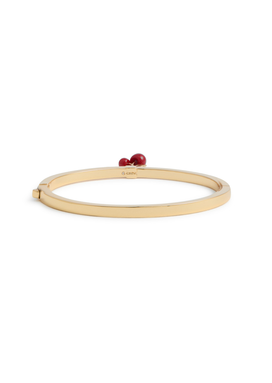  Coach Cherry Crystal-embellished Bracelet - Red - One Size 