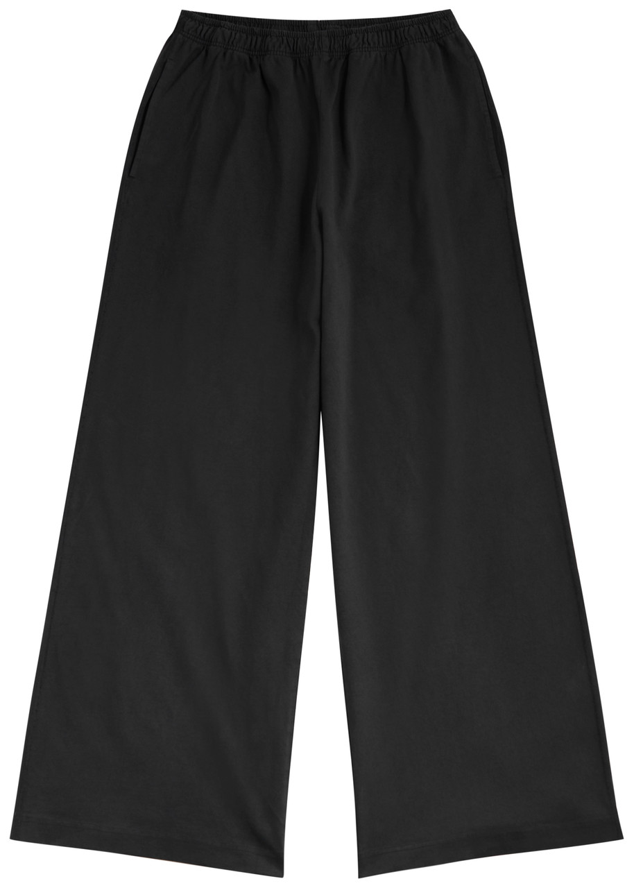 Acne Studios Wide-leg Cotton Trousers - Black - XL
