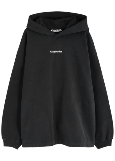 ★Acne Studios★ Logo Hood Black CI0170900 Acne Studios - Logo hooded sweatshirt - Black