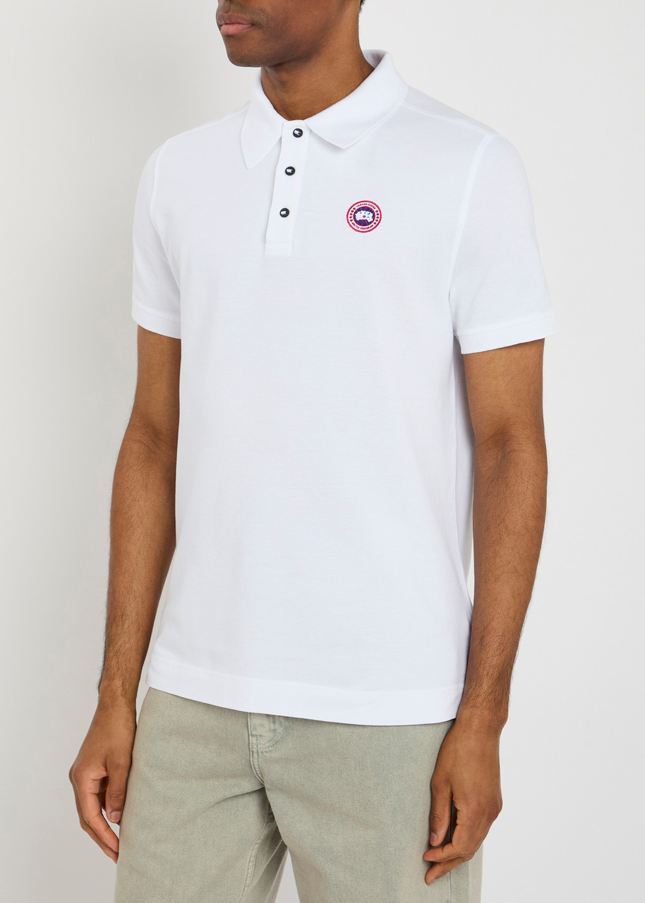 Canada Goose Men Beckley Polo Shirt In Structured Cotton In Yellow