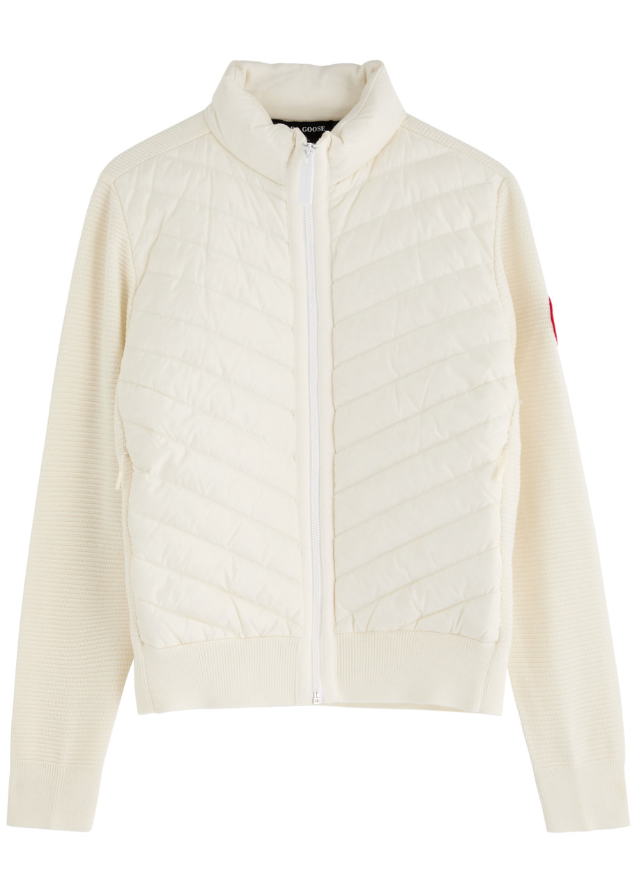 CANADA GOOSE CANADA GOOSE HYBRIDGE QUILTED NYLON AND WOOL JACKET