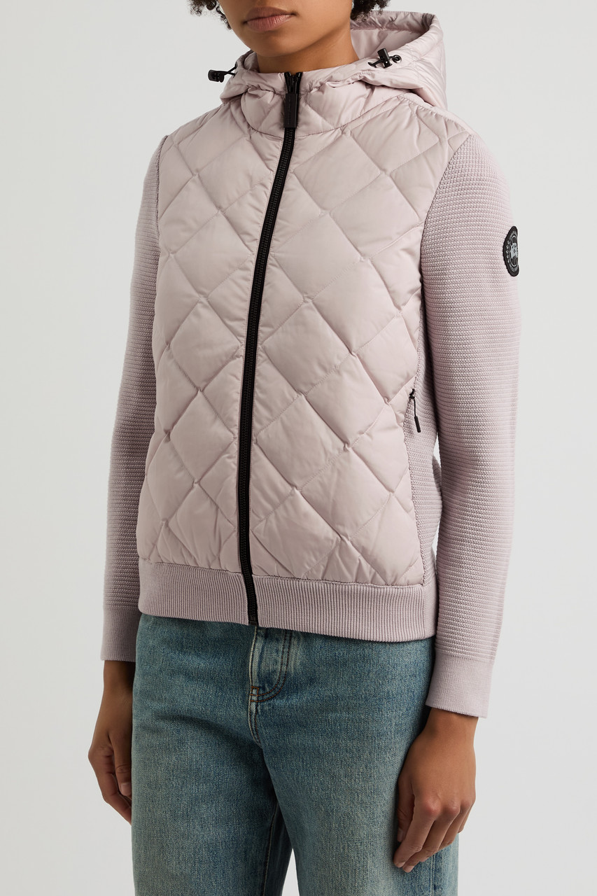 CANADA GOOSE CANADA GOOSE HYBRIDGE HOODED NYLON AND WOOL JACKET