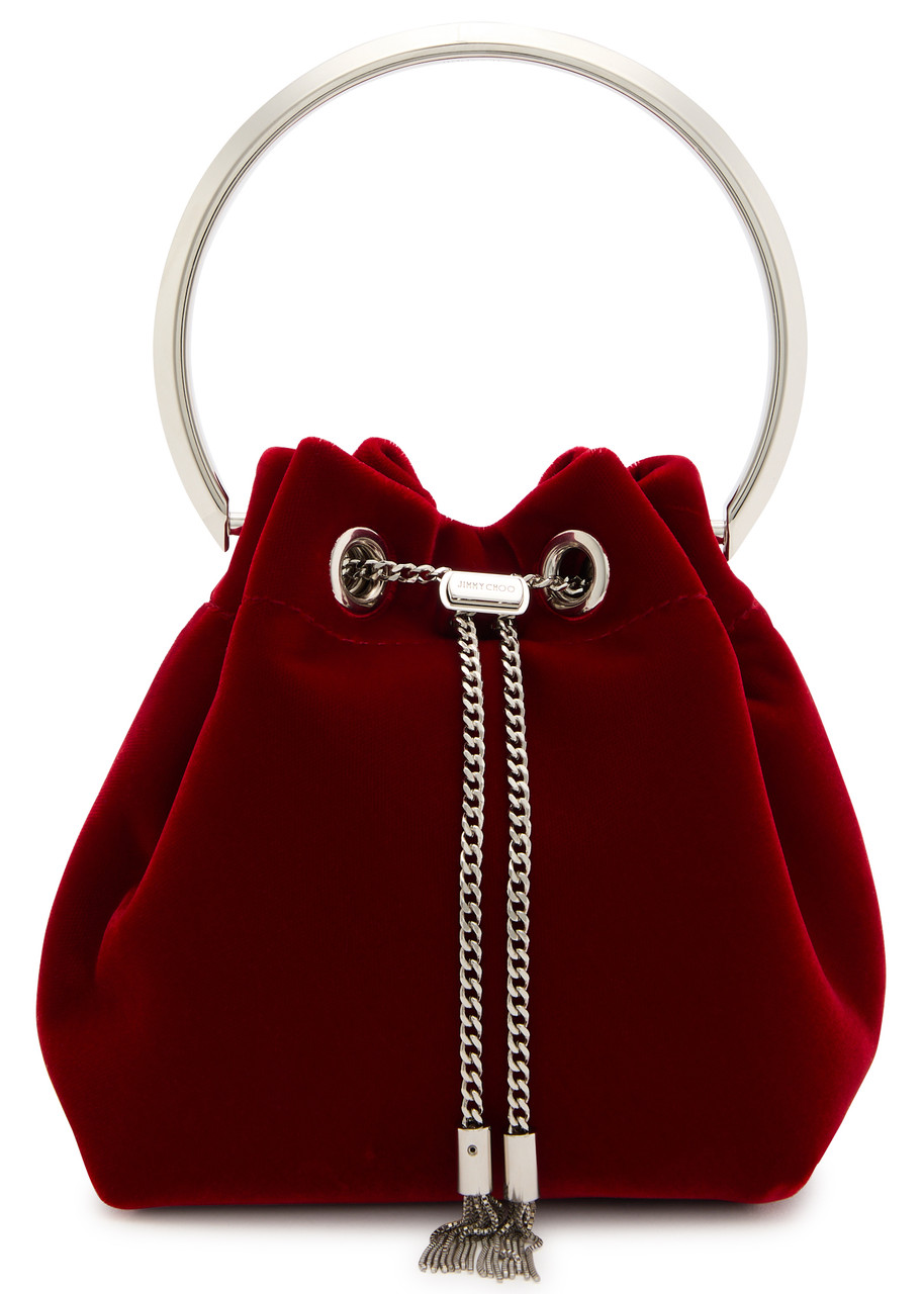 Jimmy Choo Bon Bon Velvet Bucket bag - Red - One Size