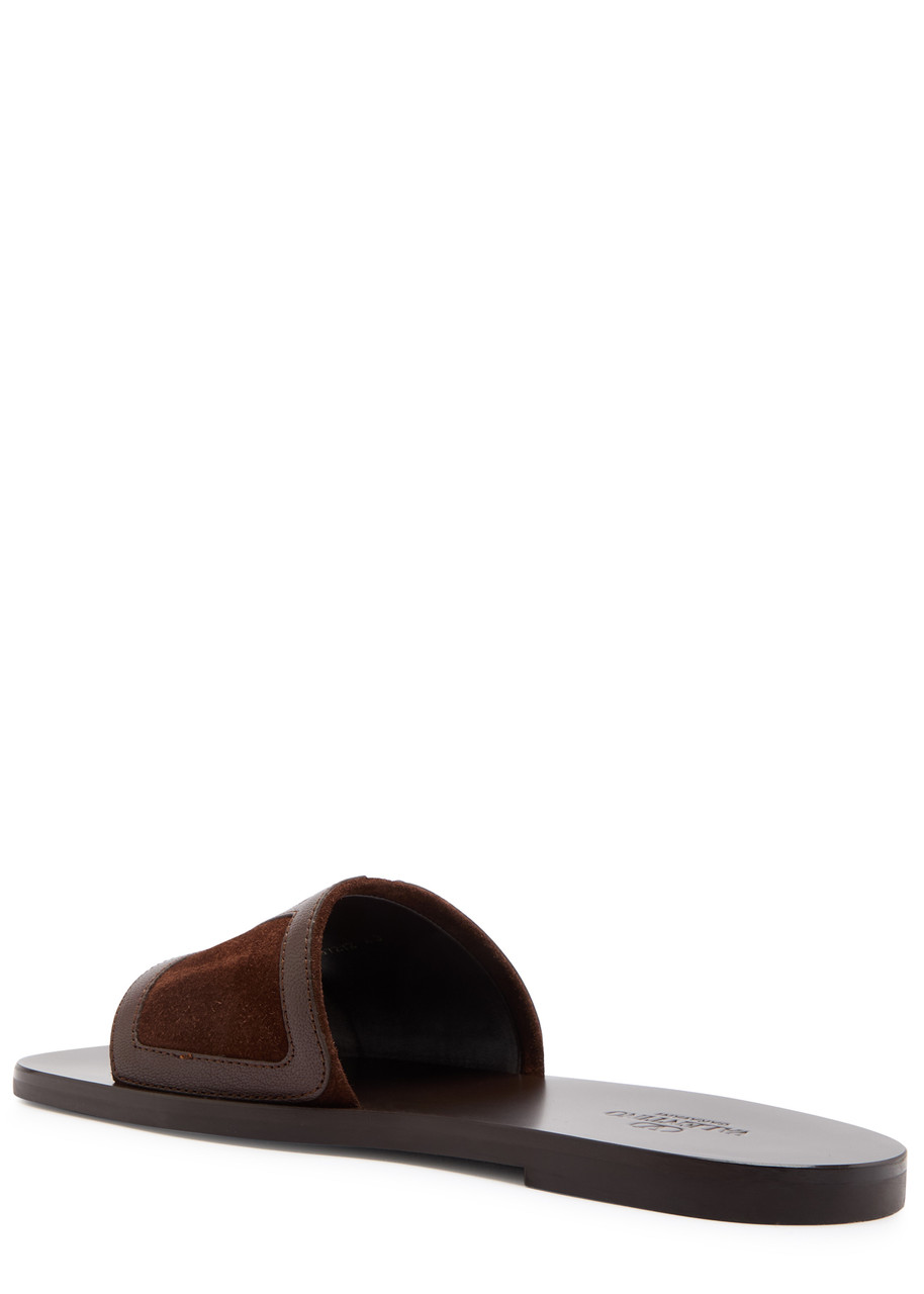 Valentino Brown Viva Superstar Sandals In Brown