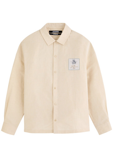 JACQUEMUS La Chemise Atelier linen-blend shirt | Harvey Nichols