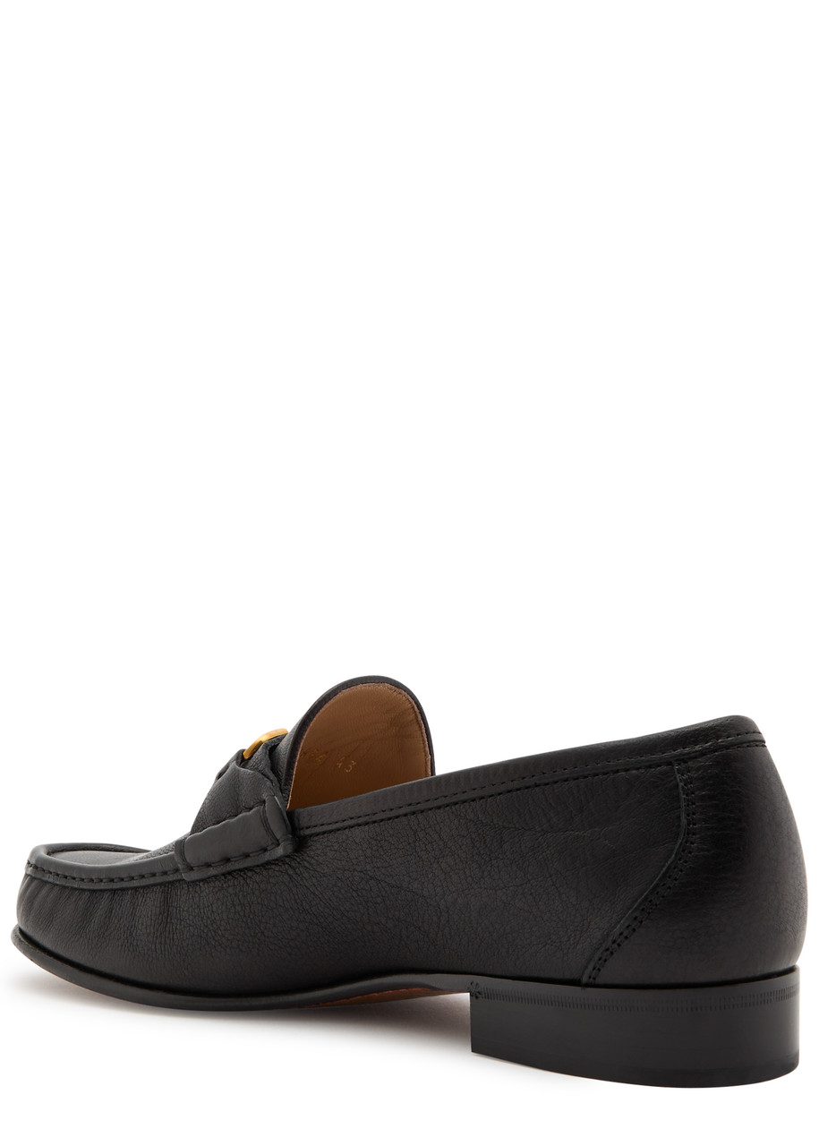 Valentino Garavani Vlogo Signature Loafer With Gold-tone Logo Detail In Black
