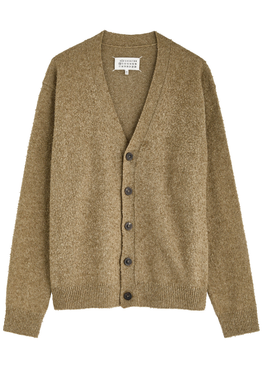 Maison Margiela Women Wool-blend Cardigan In Green Light