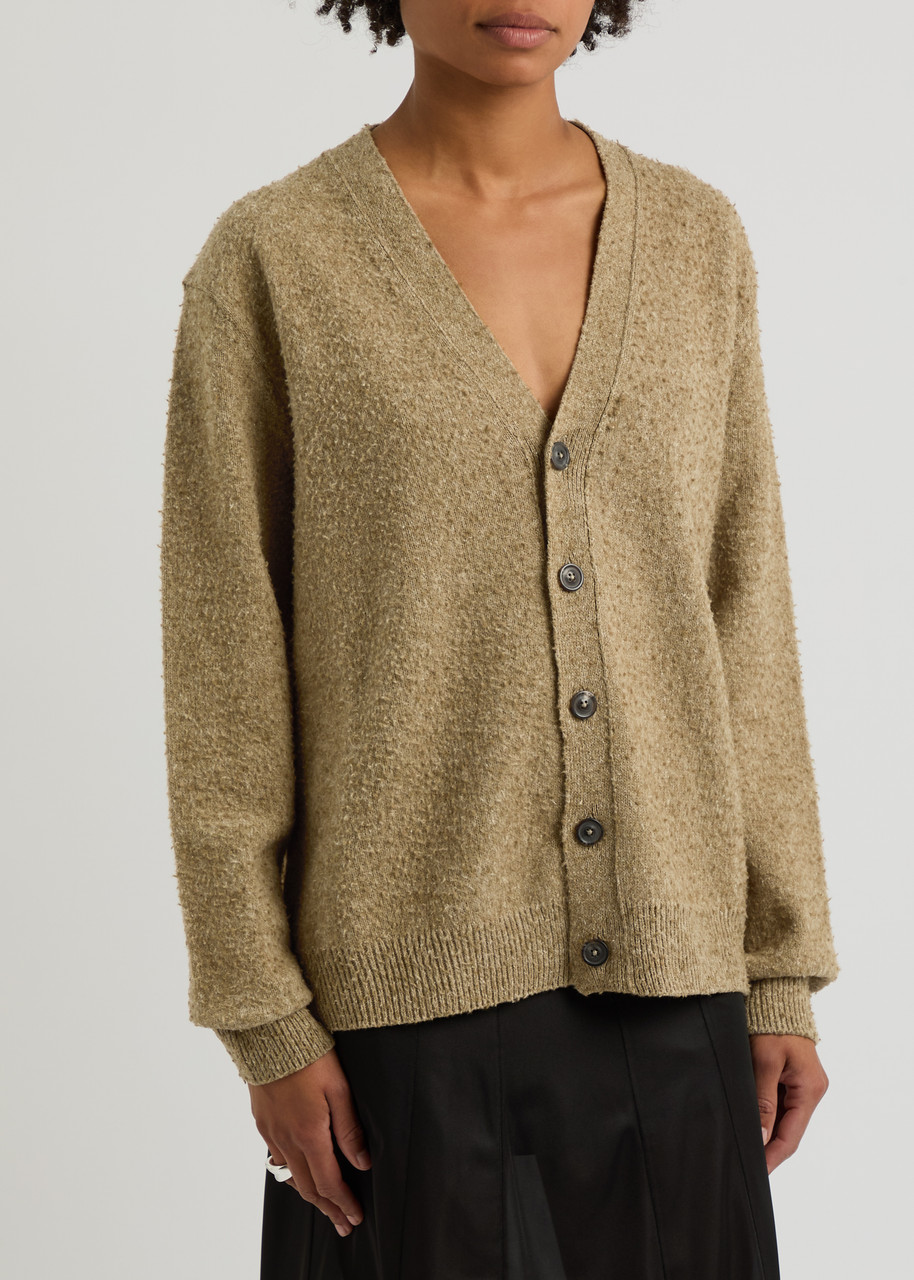 Maison Margiela Women Wool-blend Cardigan In Green Light