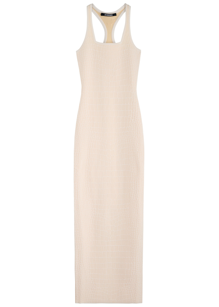 Jacquemus Scala Maxi Dress In Off White