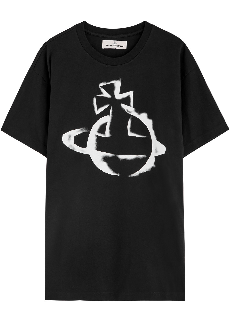 Vivienne Westwood Orb-printed Cotton T-shirt - Black - S