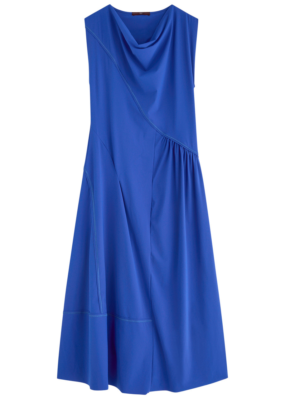 High Daring Stretch-jersey Midi Dress - Blue - 42 (UK10 / S)