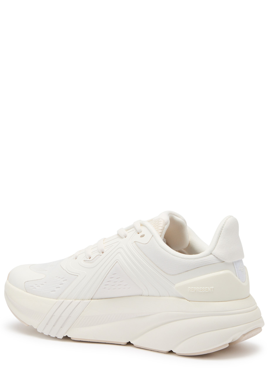 Represent 247 Arc-1 Runner Panelled Mesh Sneakers In White