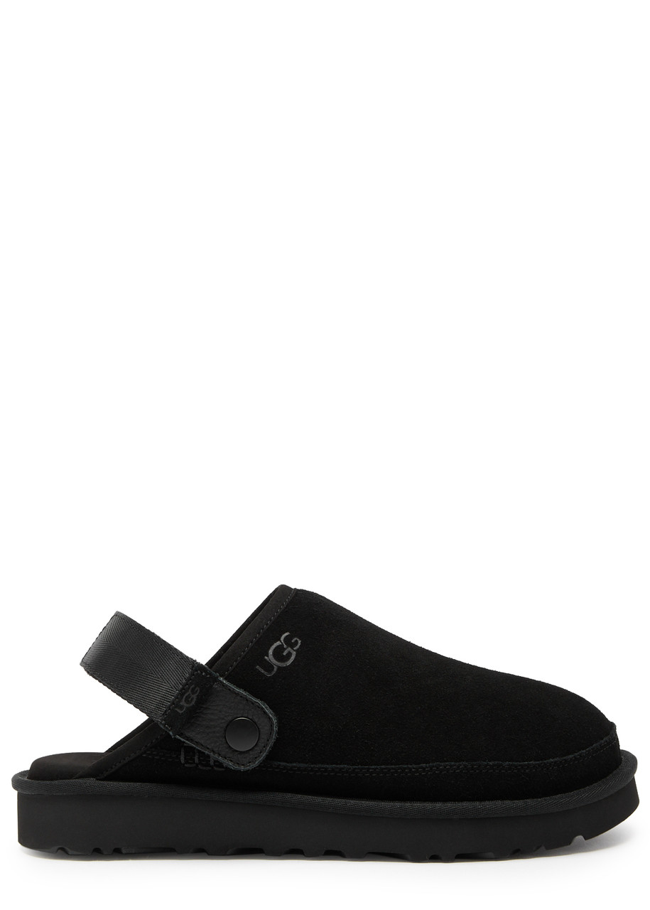 Ugg Goldencoast II Suede Slingback Clogs - Black - 8 (IT42 / UK8)
