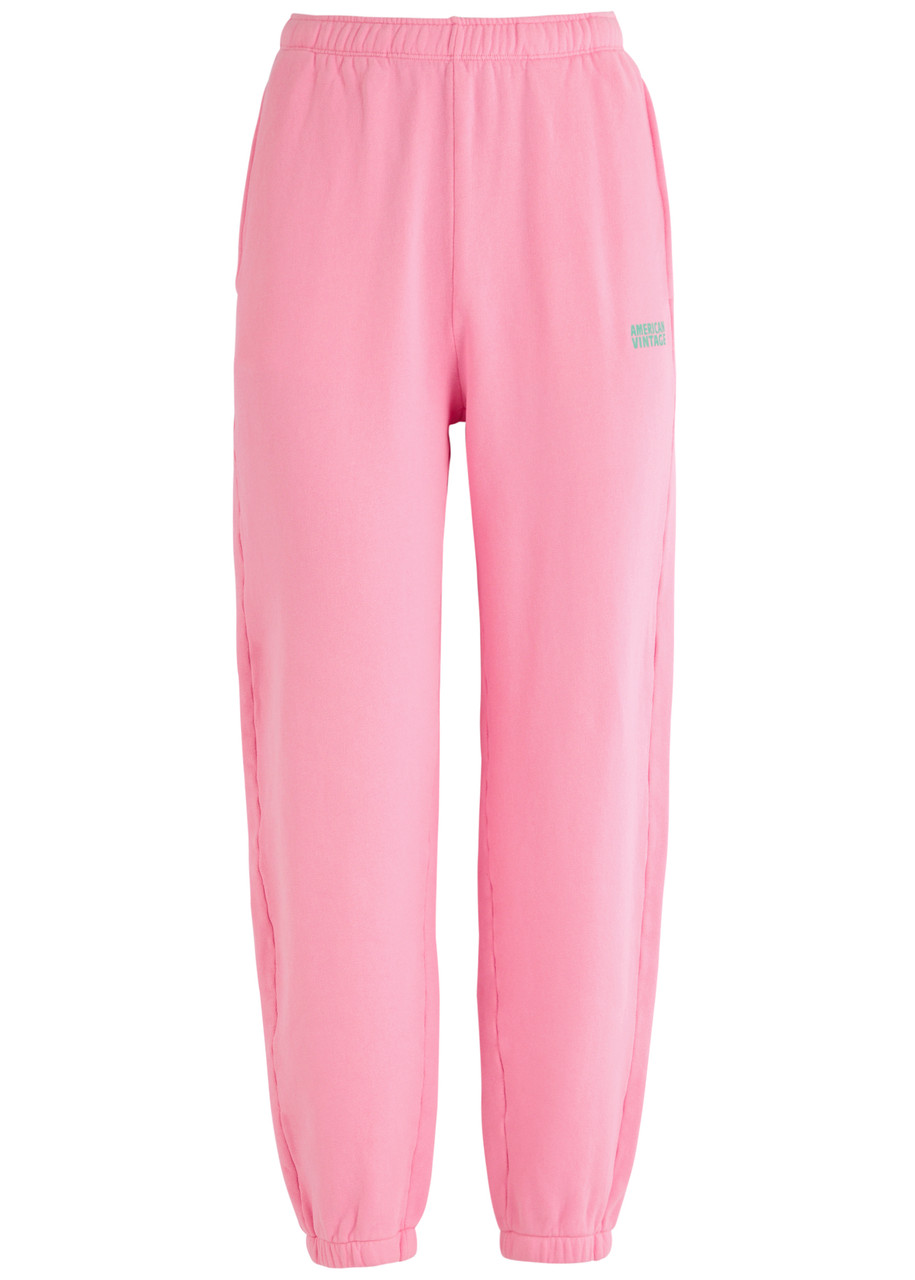 American Vintage Izubird Stretch-cotton Sweatpants In Pink