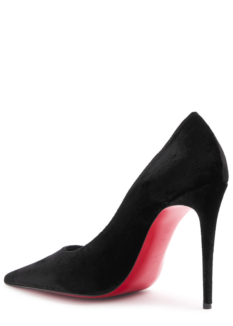 Christian Louboutin Kate Max 100 Velour Pumps