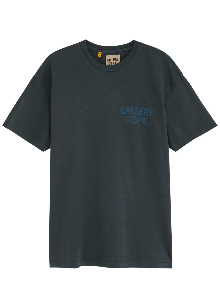 Gallery Dept. Souvenir Logo Cotton T-shirt In Black