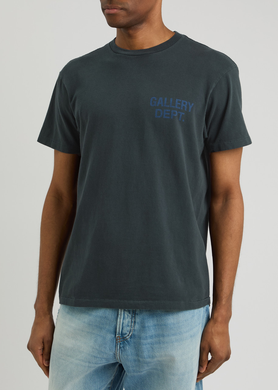 Gallery Dept. Souvenir Logo Cotton T-shirt In Black