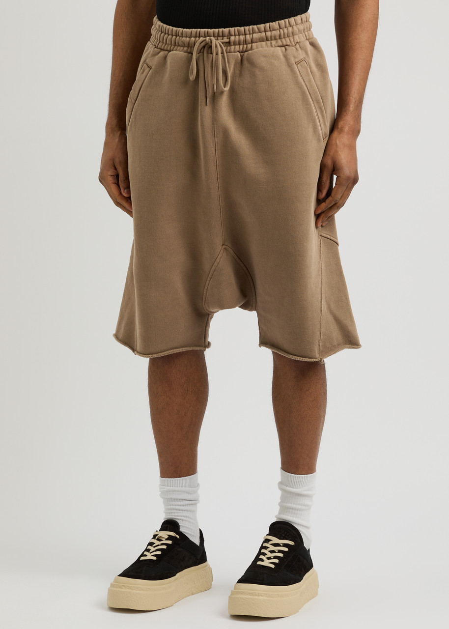  Entire Studios Faded Cotton Shorts - Brown - L 