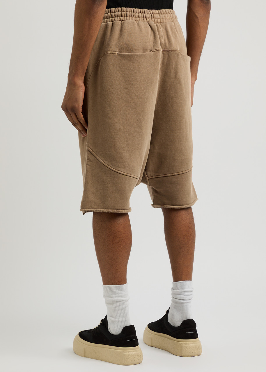  Entire Studios Faded Cotton Shorts - Brown - L 