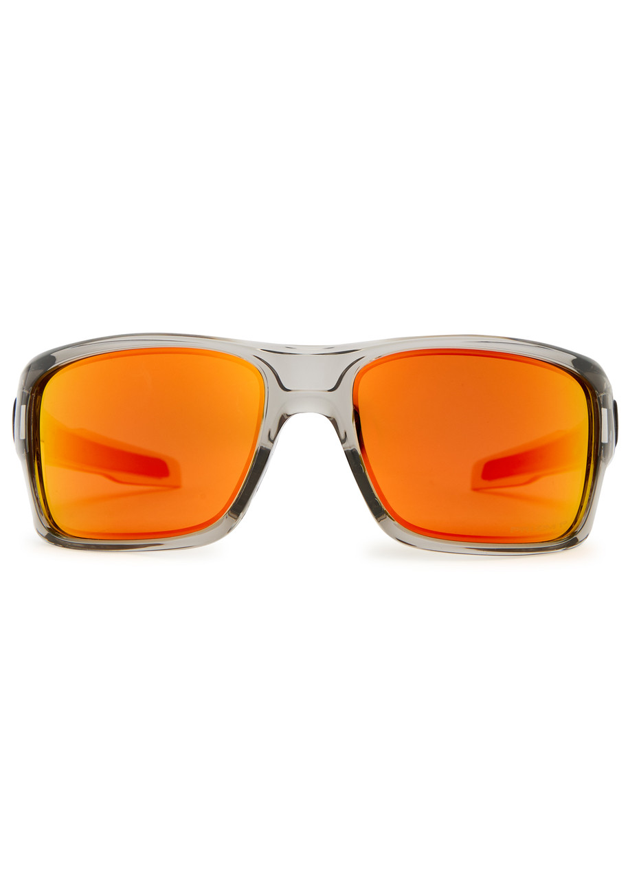 Oakley Turbine Wrap-around Sunglasses In Orange