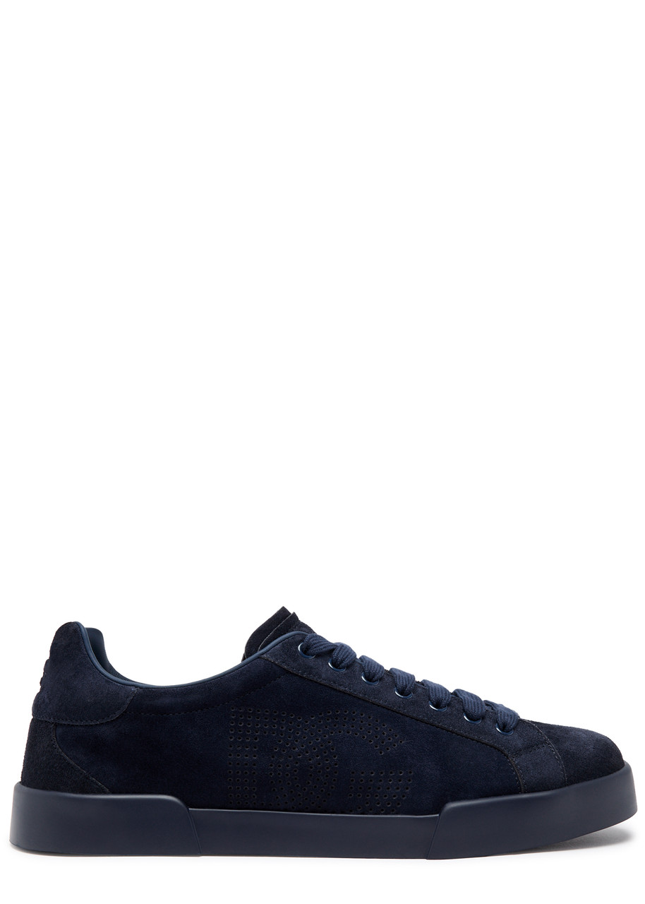 Dolce & Gabbana Portofino Suede Sneakers - Navy - 45 (IT45 / UK11)