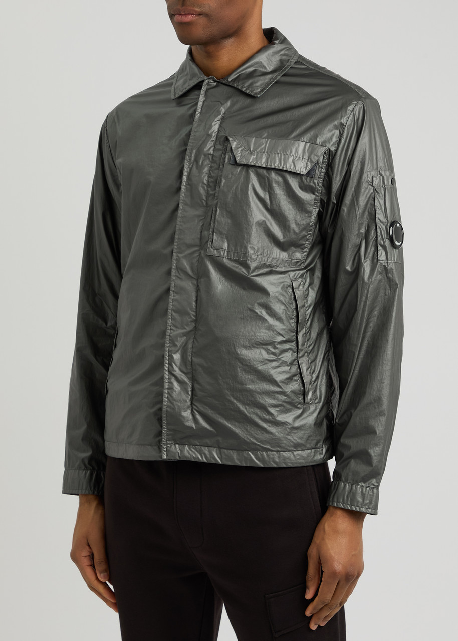 C.p. Company Cs Ii Lens Coated Nylon Jacket In Grey