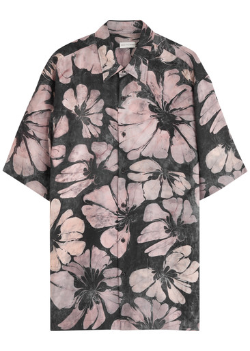 DRIES VAN NOTEN Cassidye floral-print silk shirt | Harvey Nichols